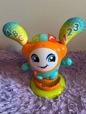 Fisher-Price Orange, Teal & Lime Learning Bunny Toy